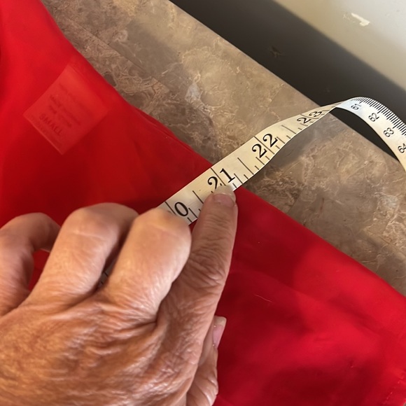 Size small sheer red blouse - Picture 3 of 6